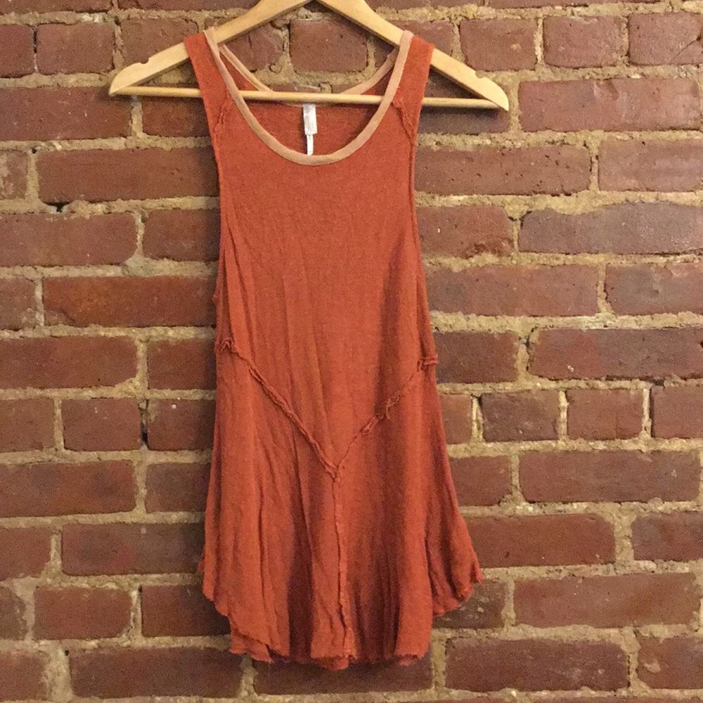 Free people Terra cotta tank top